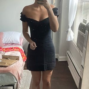 Abercrombie off the shoulder corset dress